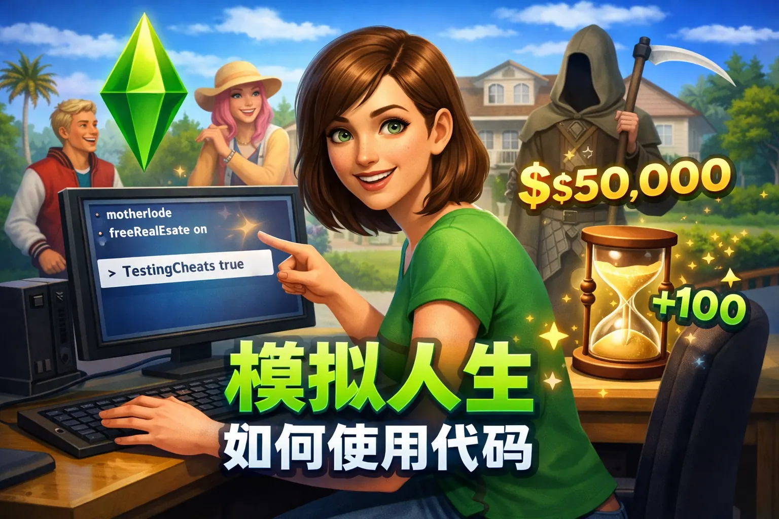 模拟人生如何使用代码