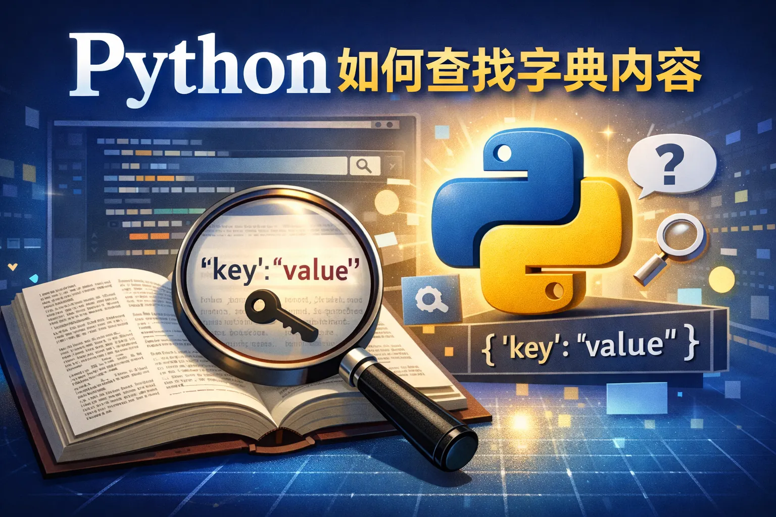 python如何查找字典内容