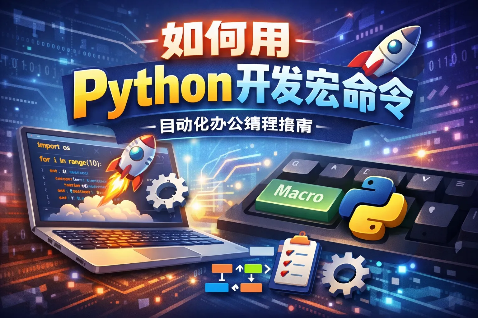 如何用python开发宏命令