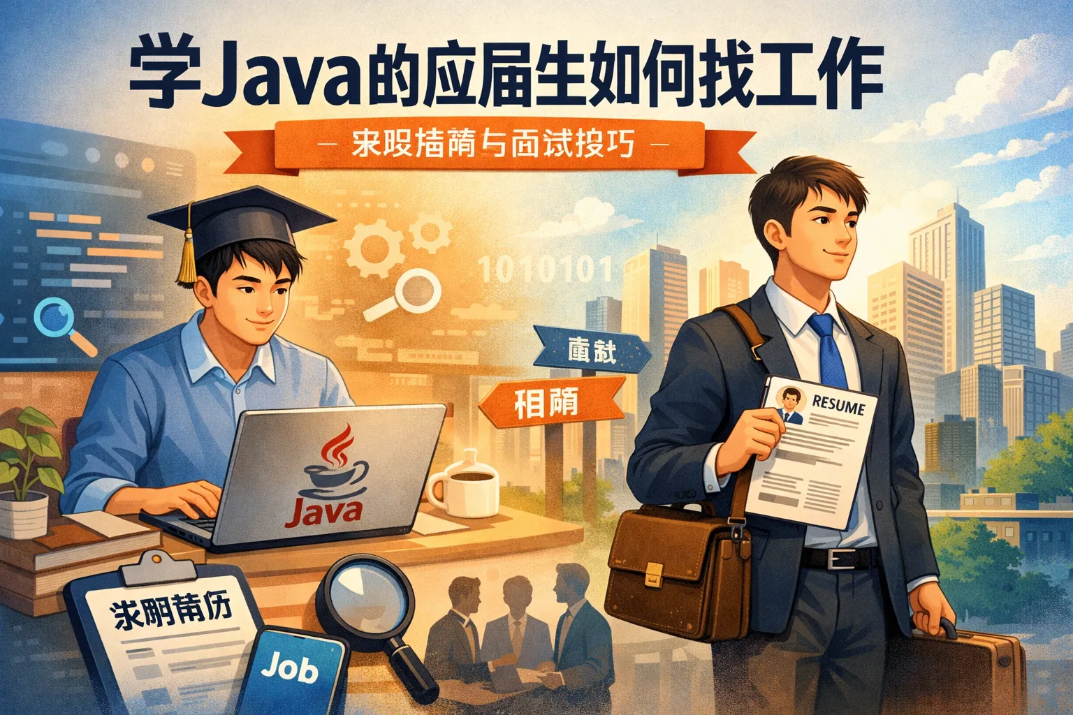 学java的应届生如何找工作