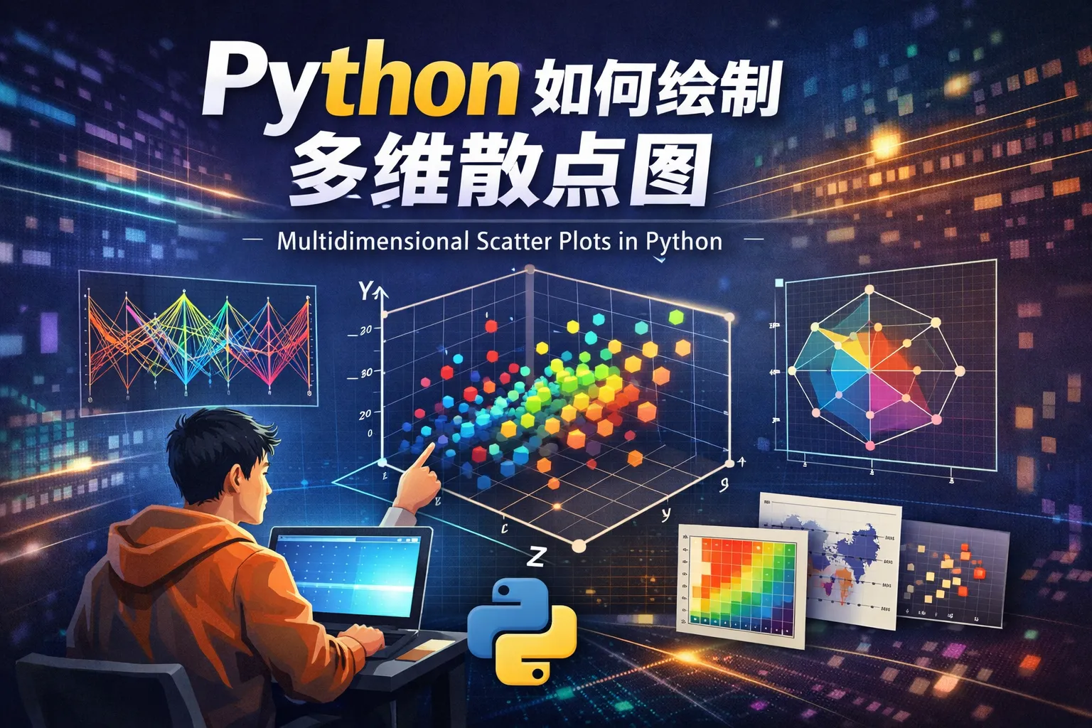 python如何绘制多维散点图
