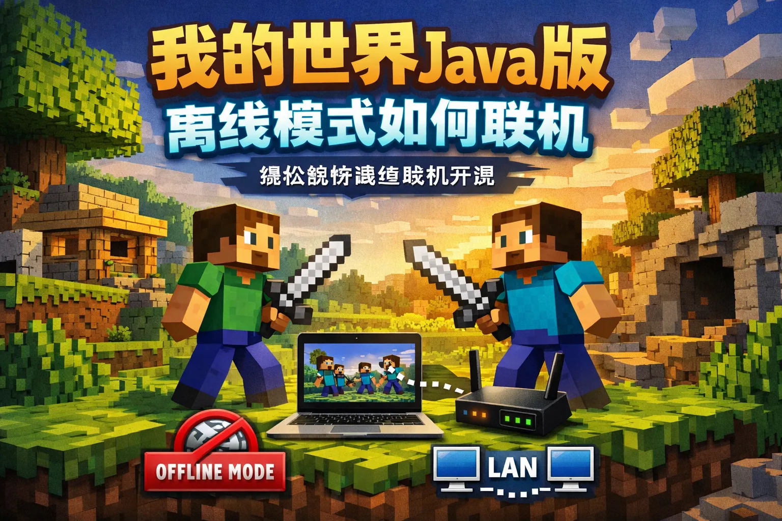 我的世界java版离线模式如何联机