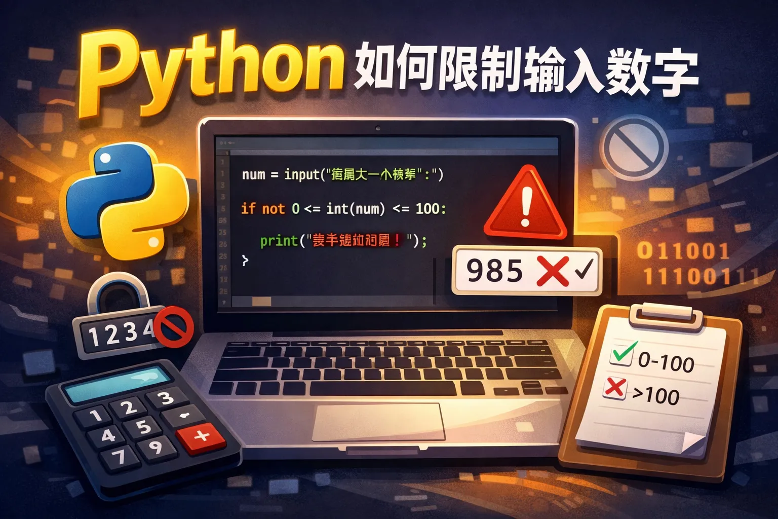 python如何限制输入数字