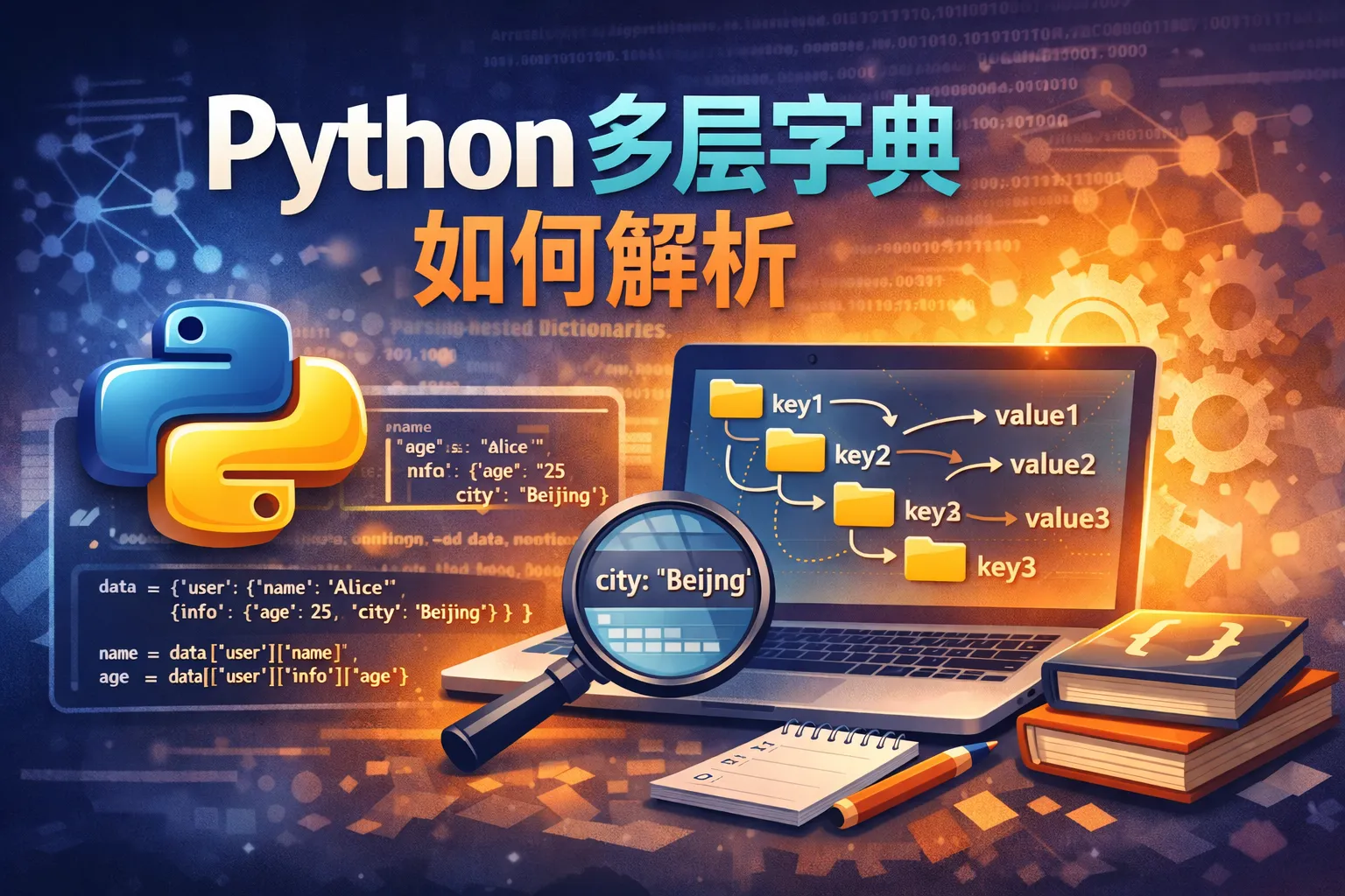 python多层字典如何解析