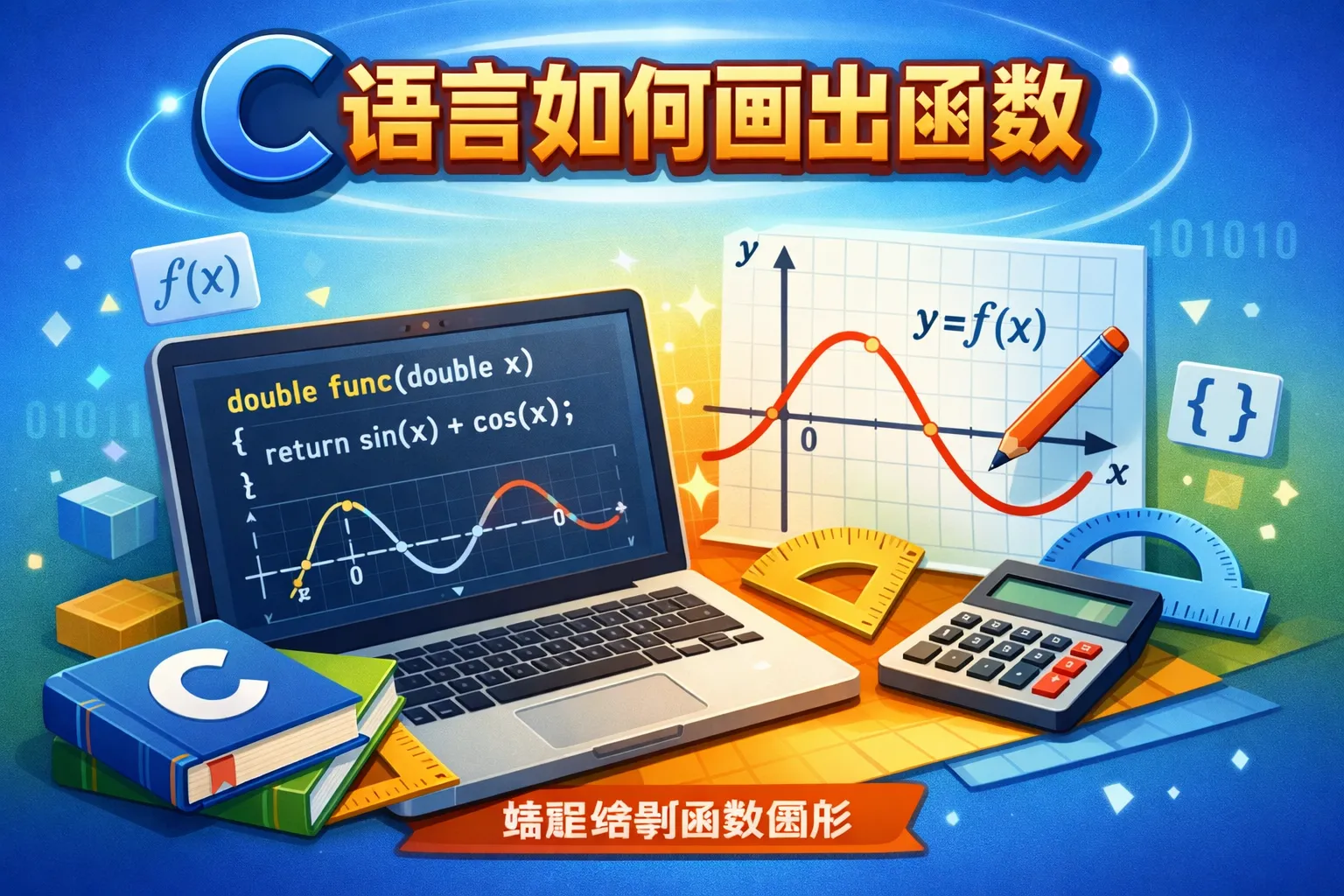 c语言如何画出函数