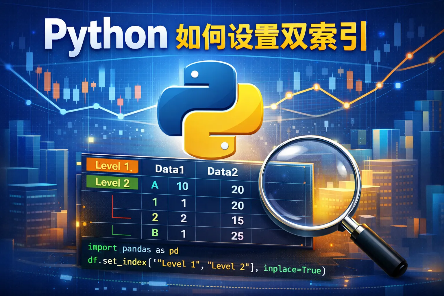 python如何设置双索引