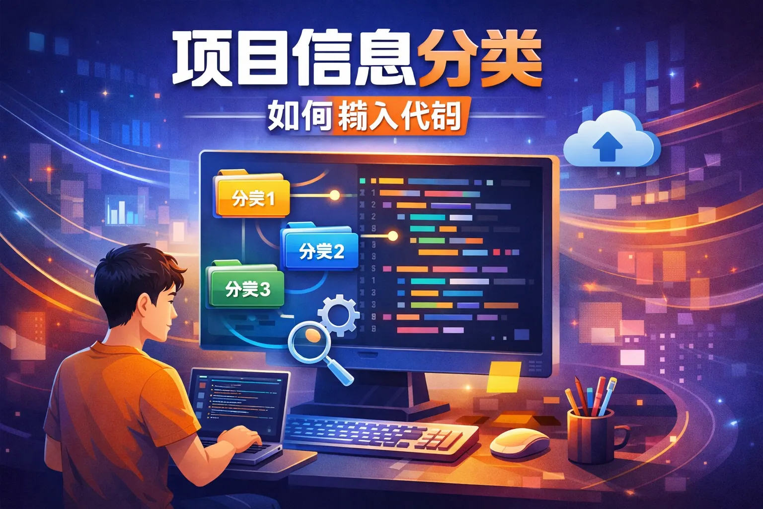 项目信息分类如何输入代码