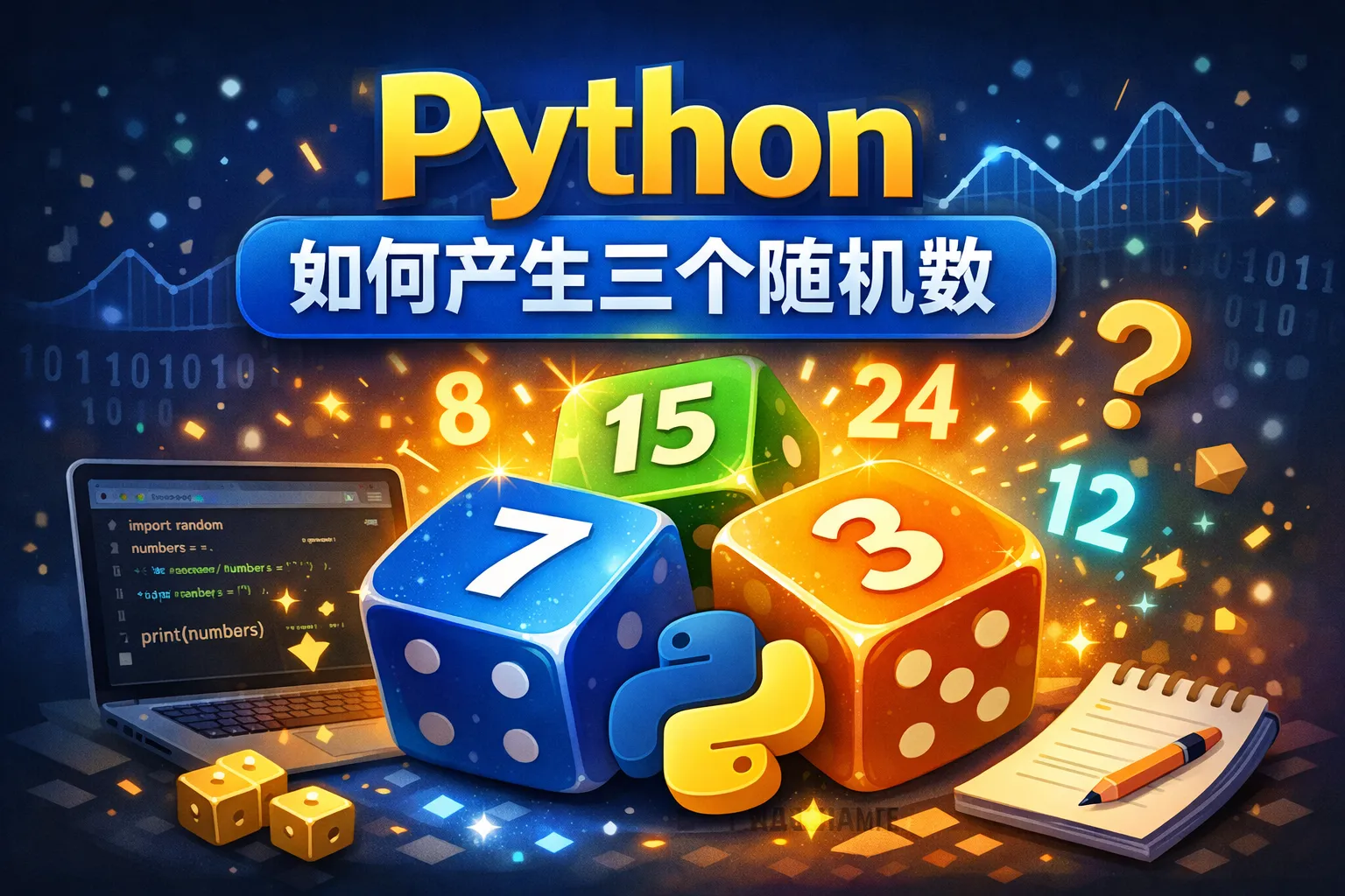 python如何产生三个随机数