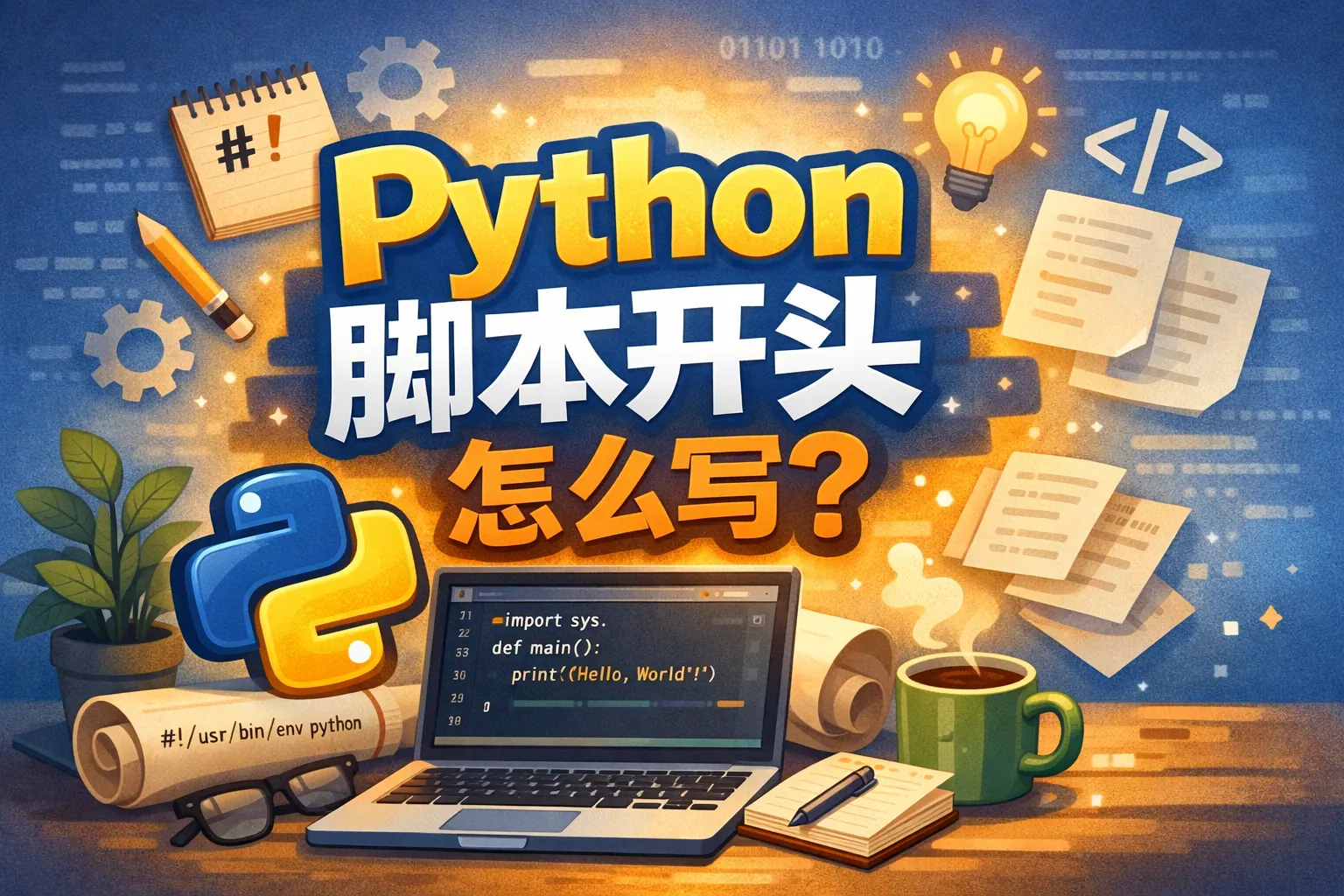 python脚本开头怎么写