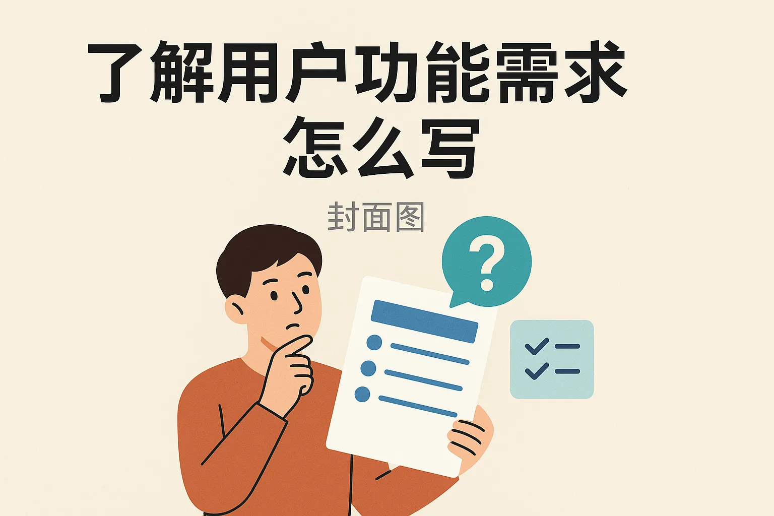 了解用户功能需求怎么写