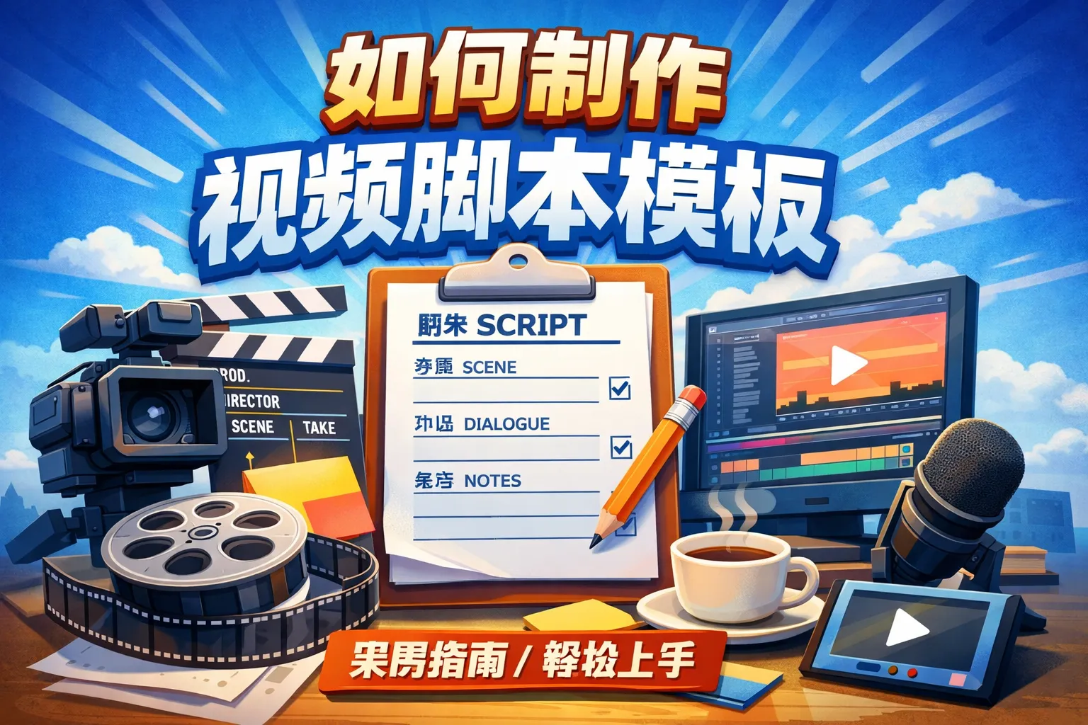 如何制作视频脚本模板