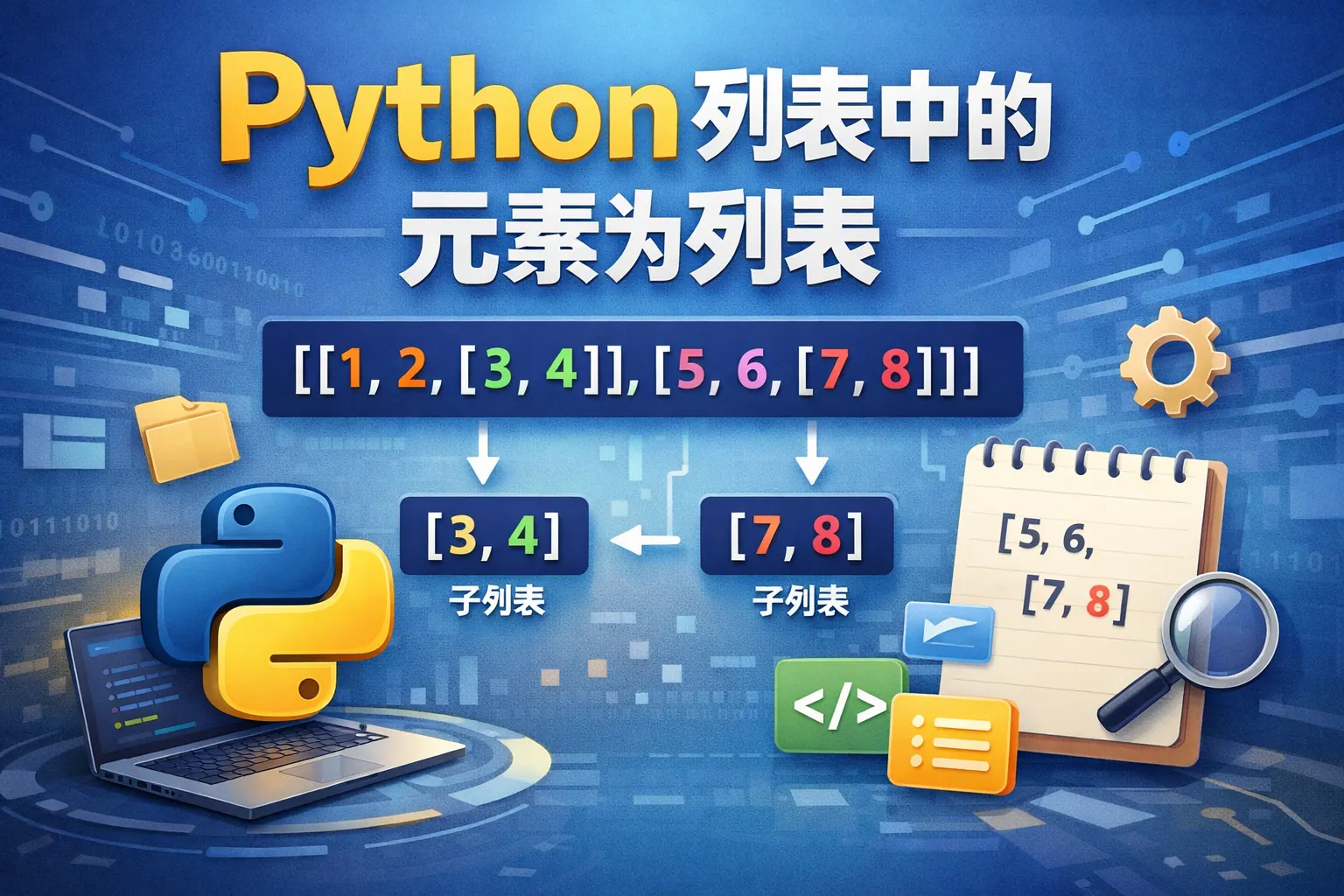 python列表中的元素为列表