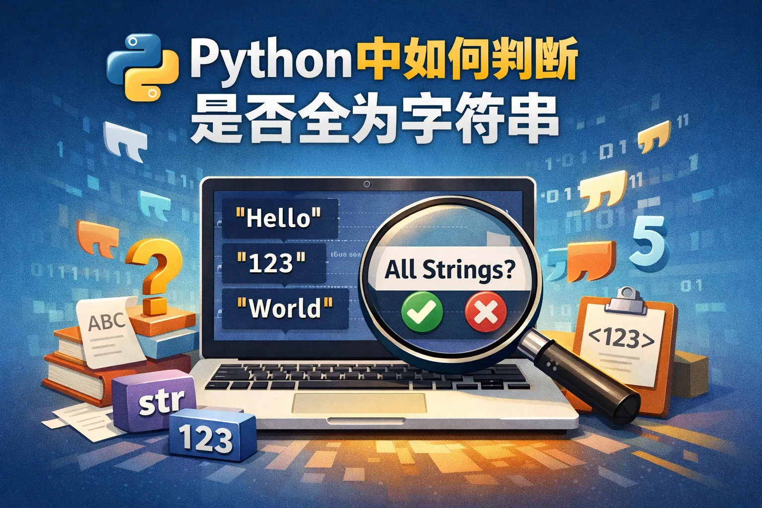 python中如何判断是否全为字符串
