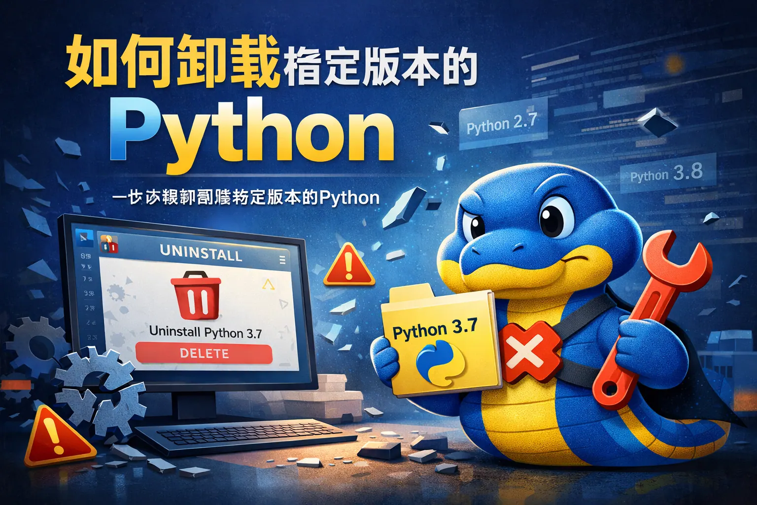 如何卸载指定版本的python