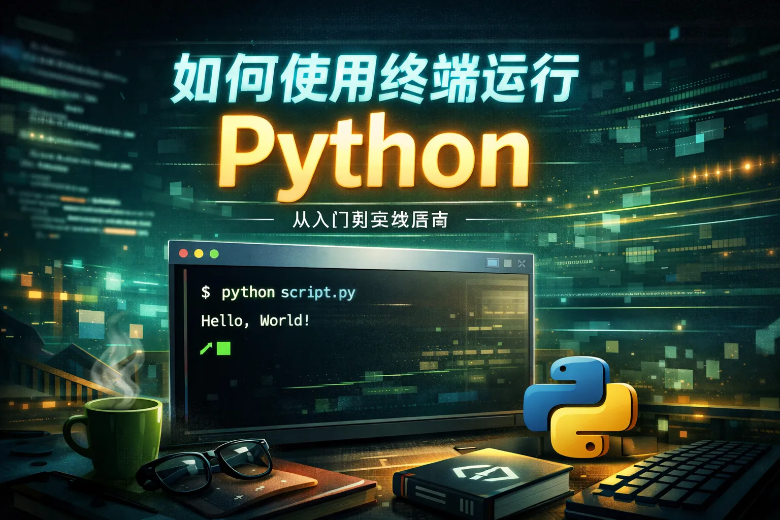 如何使用终端运行python