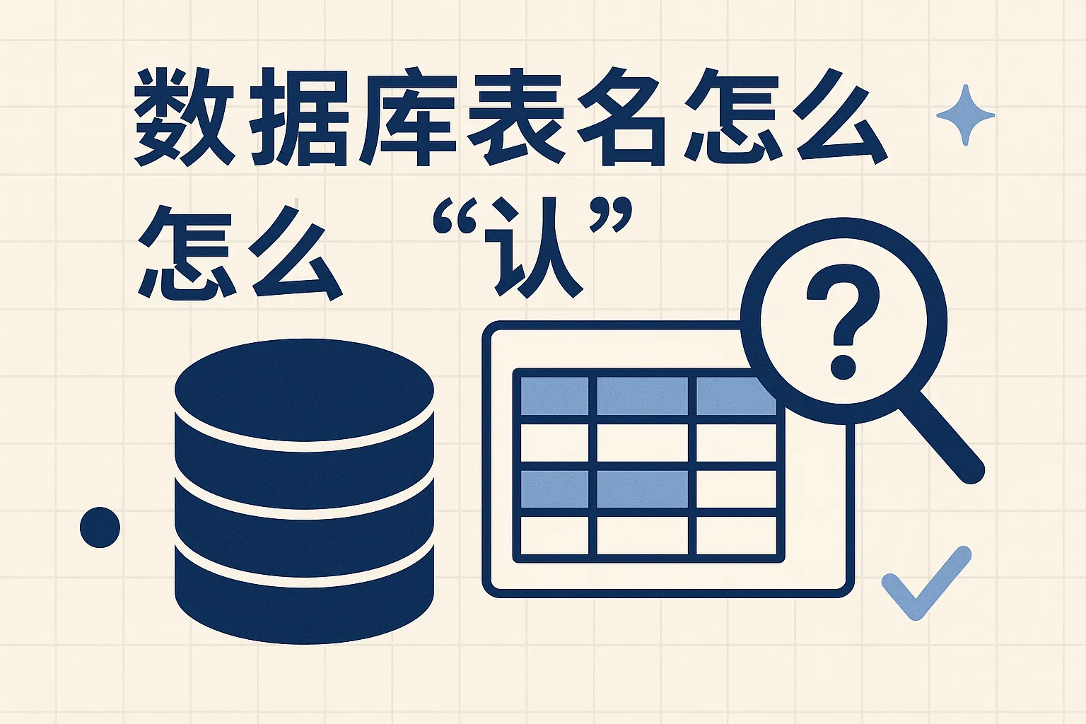 数据库怎么表名怎么认