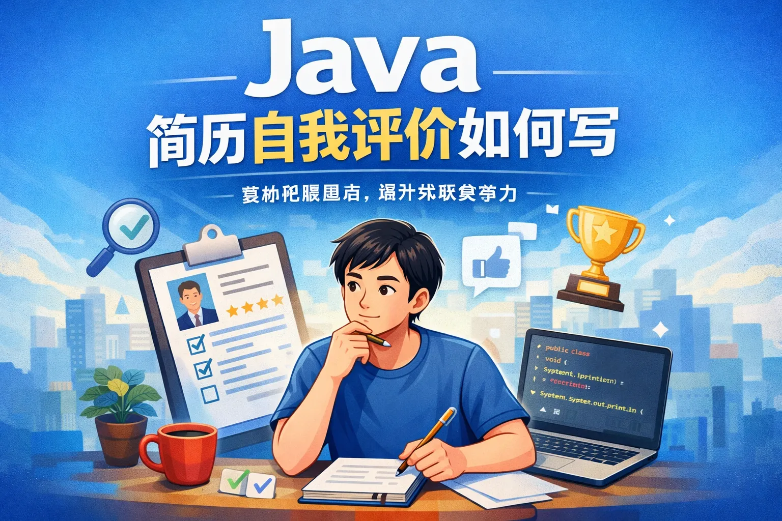 java简历自我评价如何写