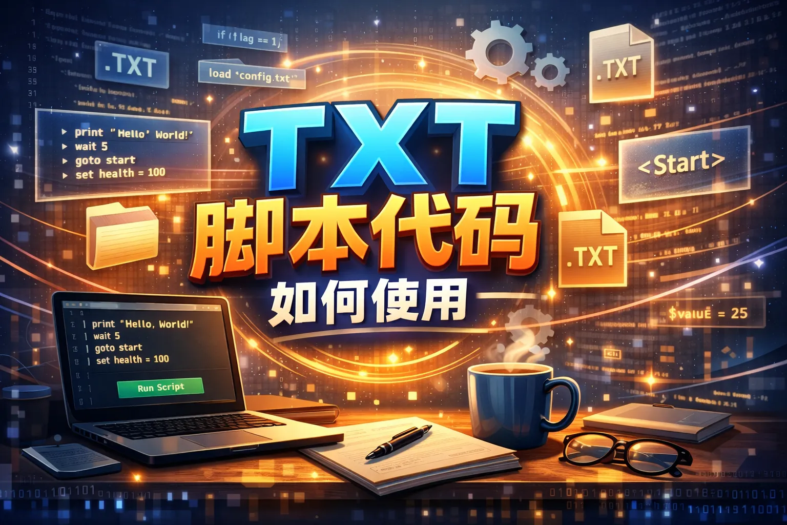 txt脚本代码如何使用