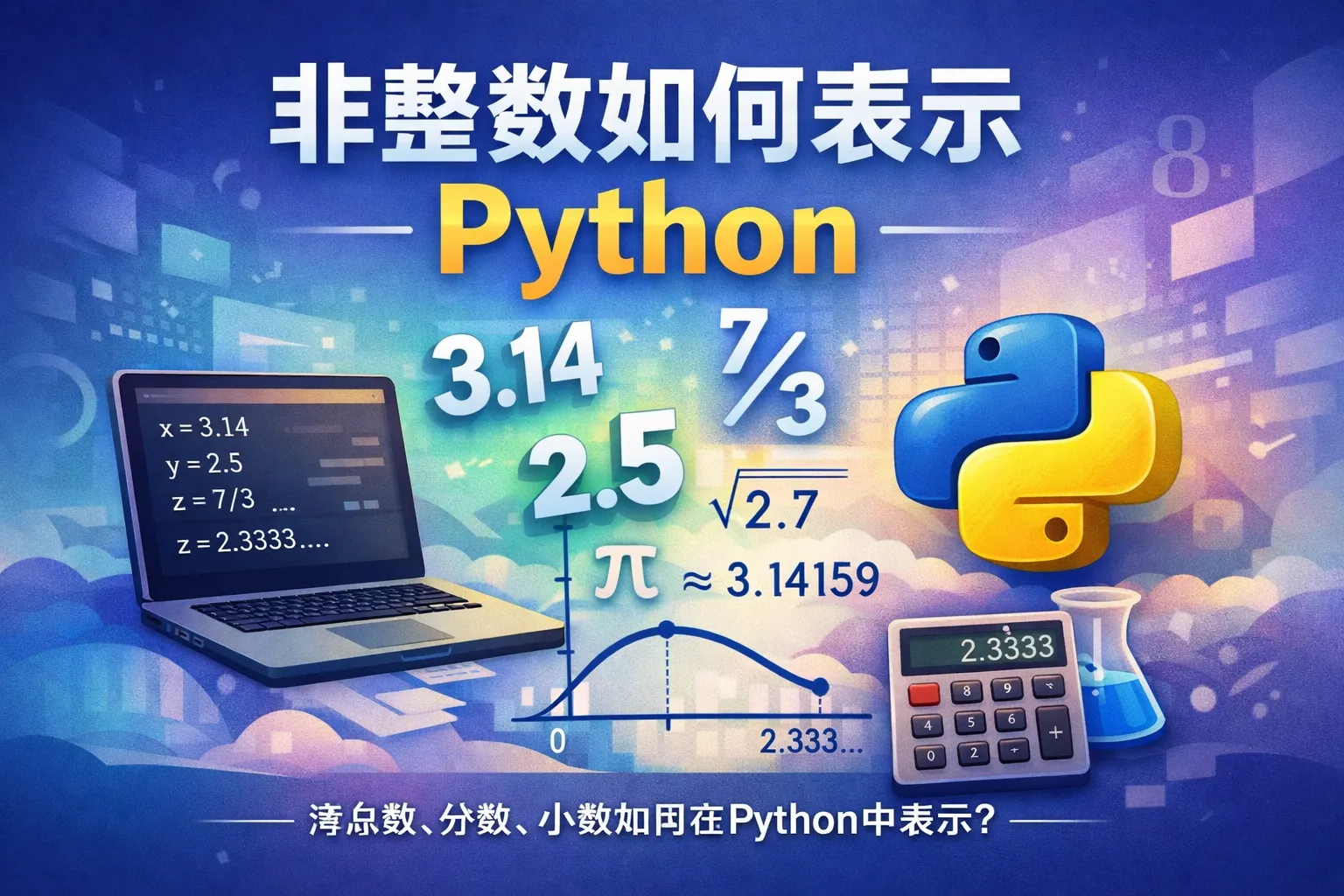 非整数如何表示python
