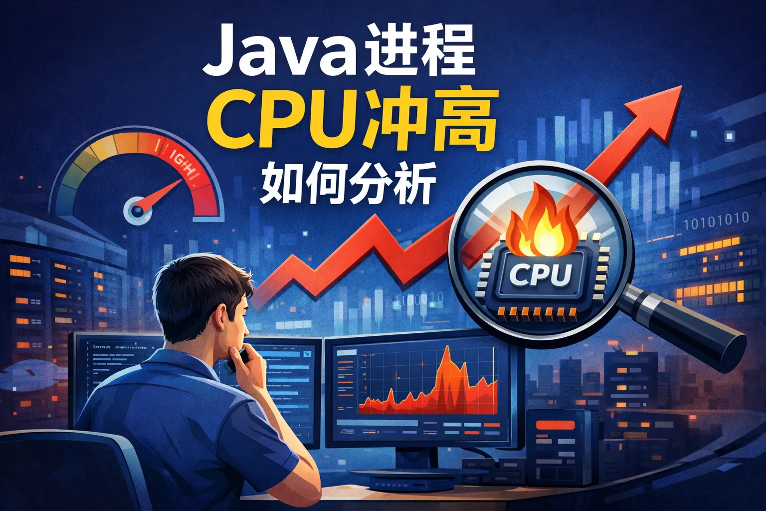 java进程cpu冲高如何分析