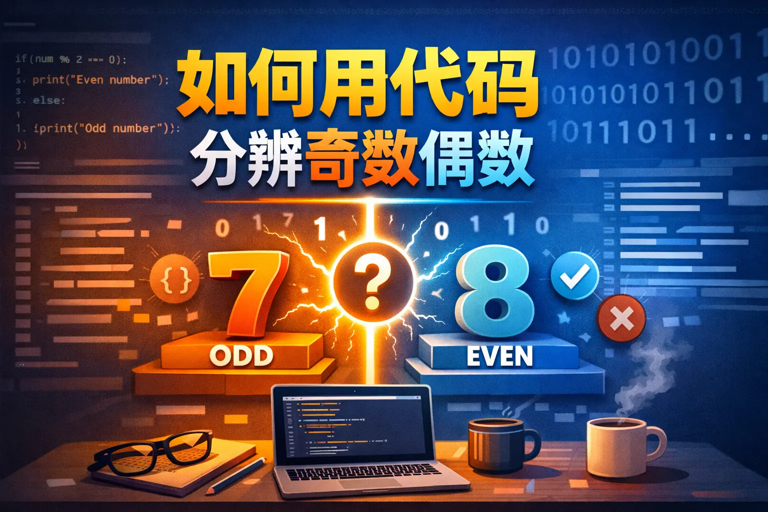 如何用代码分辨奇数偶数
