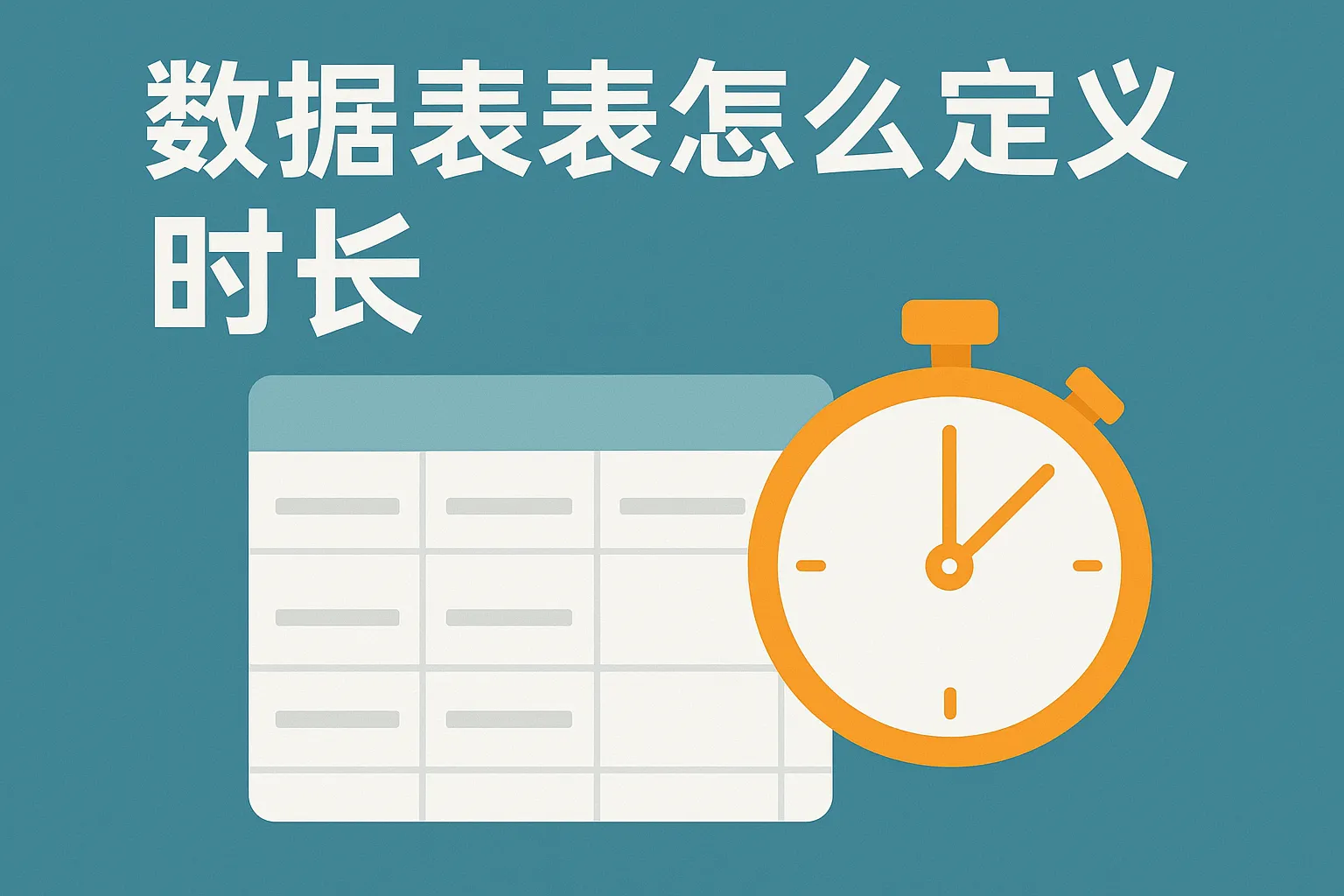 数据库表怎么定义时长