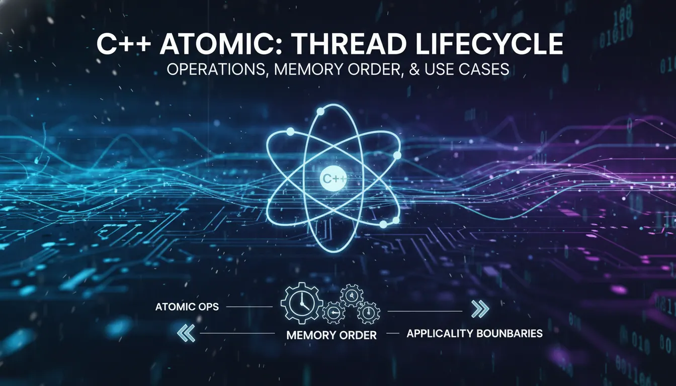 C++ atomic怎么理解线程生命周期:原子操作、内存序和适用边界的代码示例