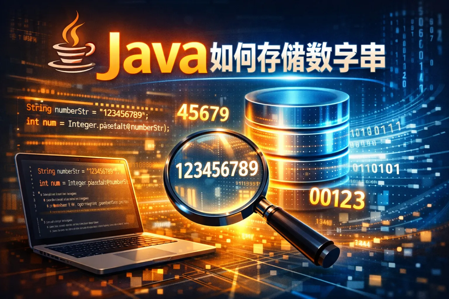 java如何存储数字串