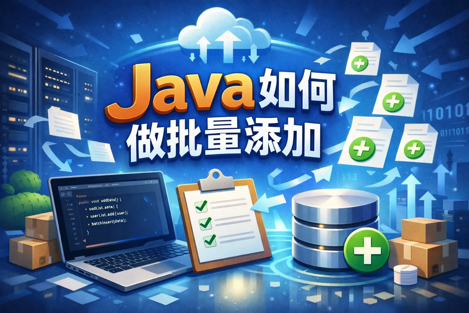 java如何做批量添加
