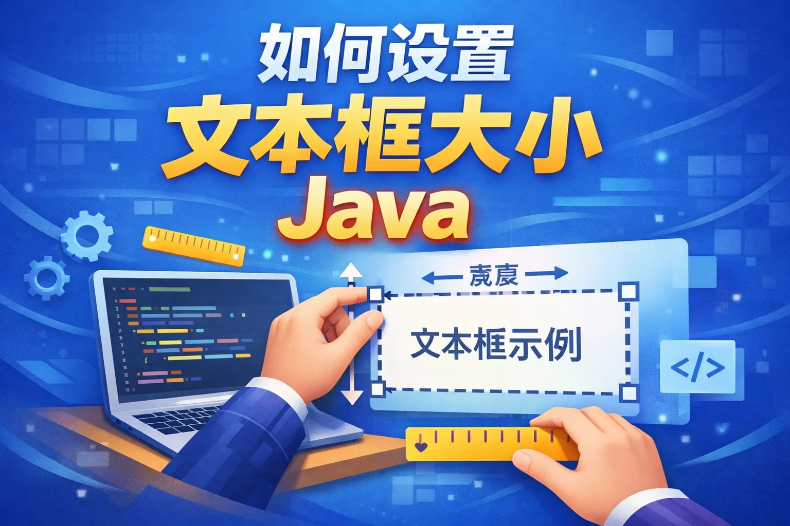 如何设置文本框大小java