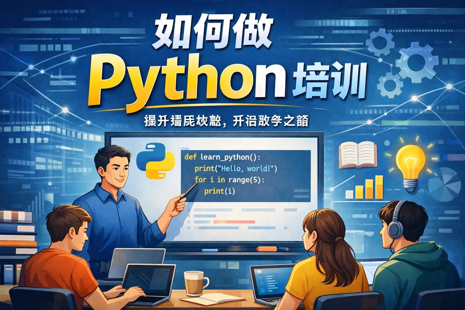 如何做python培训
