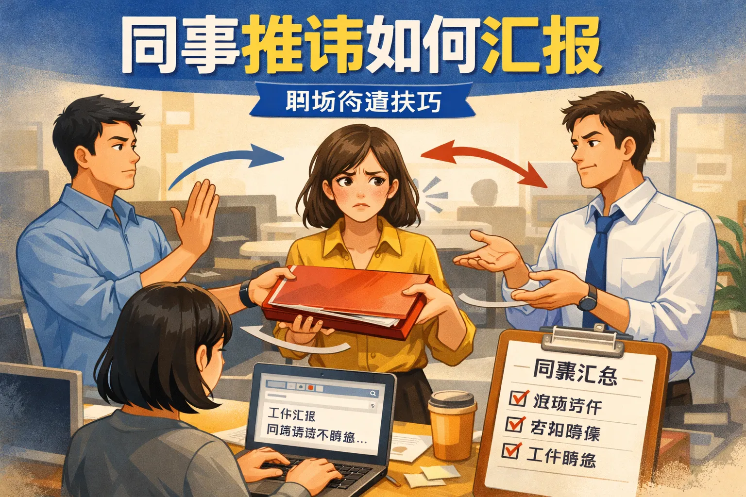 同事推诿如何汇报