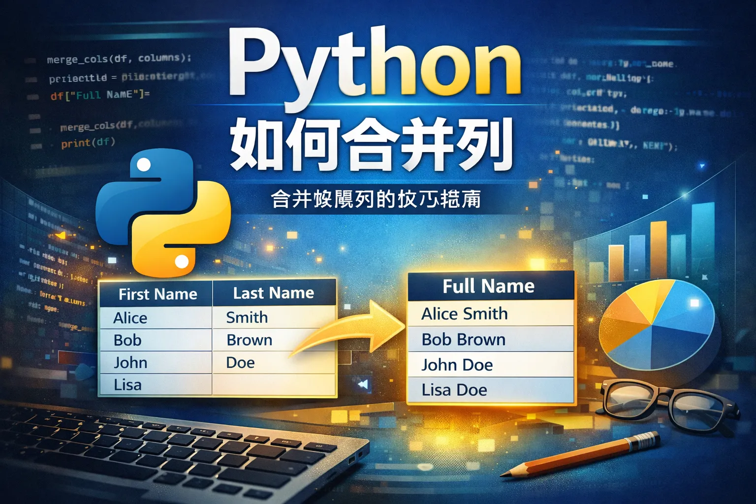 python如何合并列