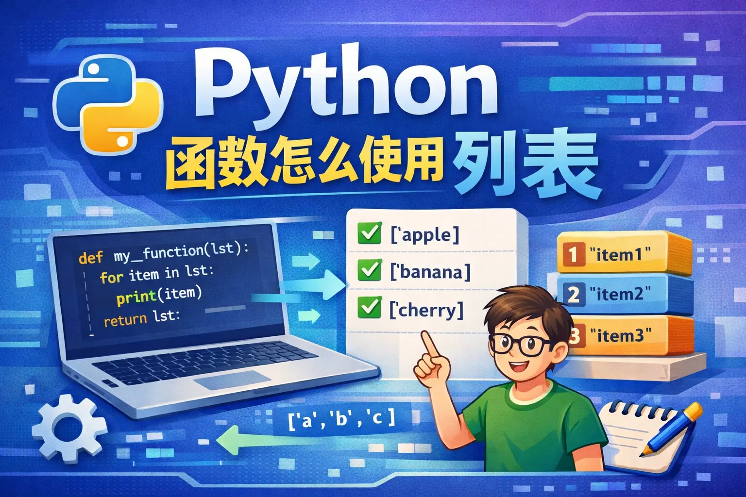 python函数怎么使用列表