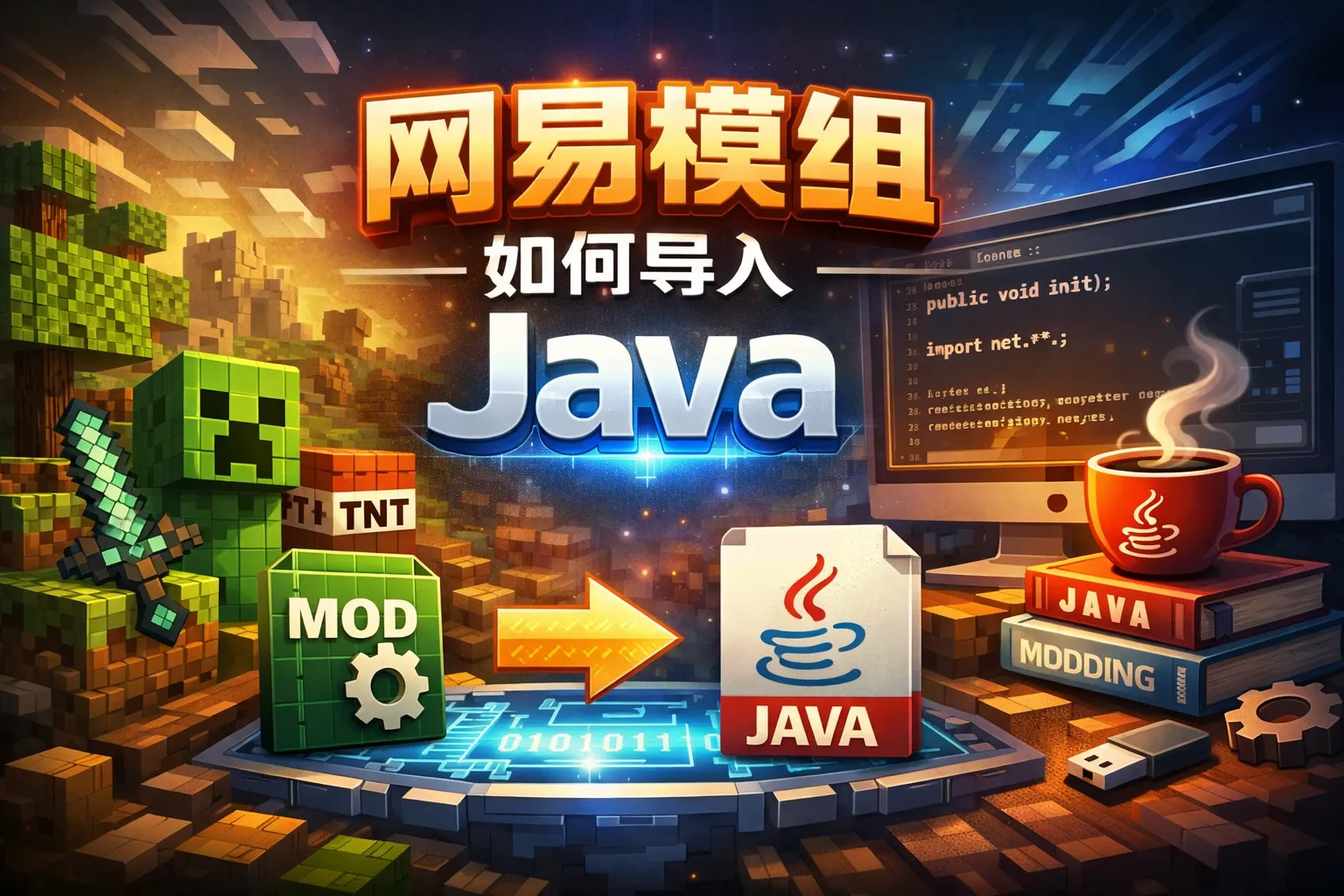 网易模组如何导入java