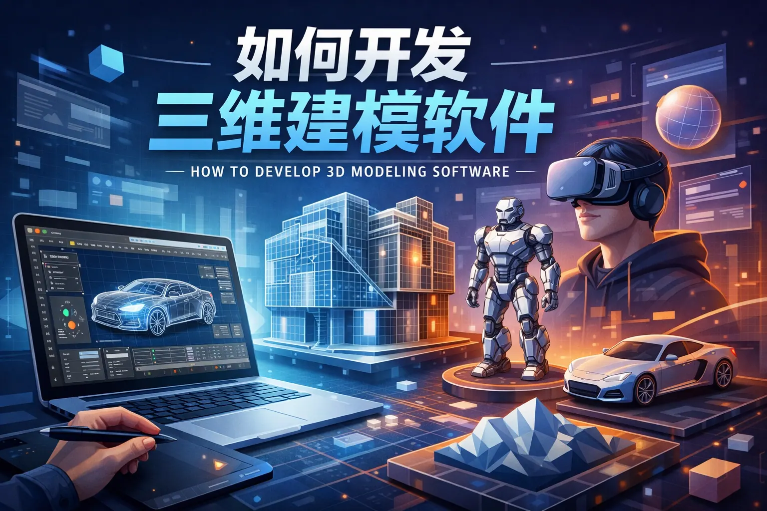 如何开发三维建模软件