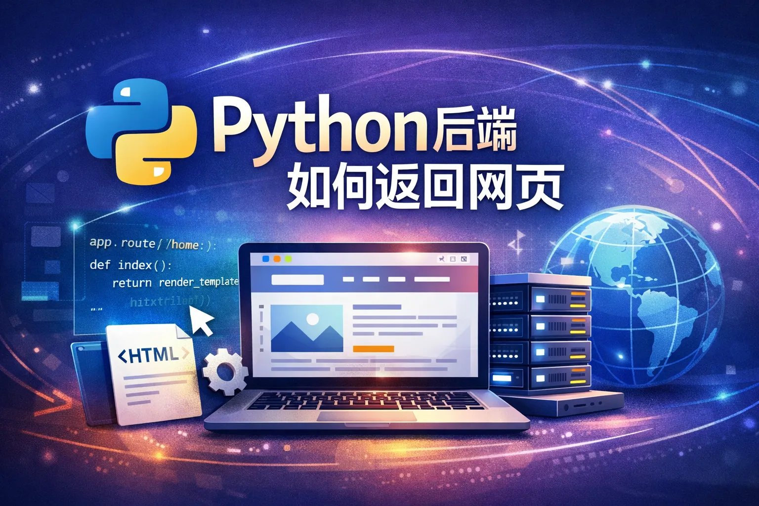 python后端如何返回网页