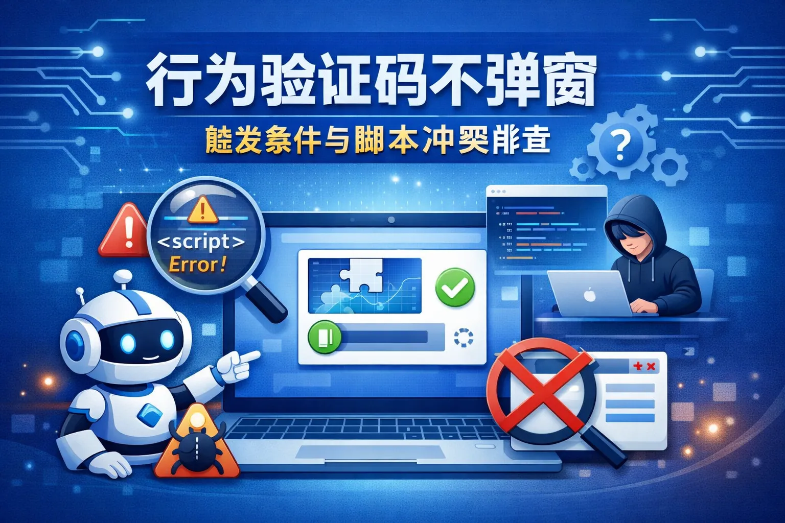 行为验证码不弹窗:触发条件与脚本冲突排查