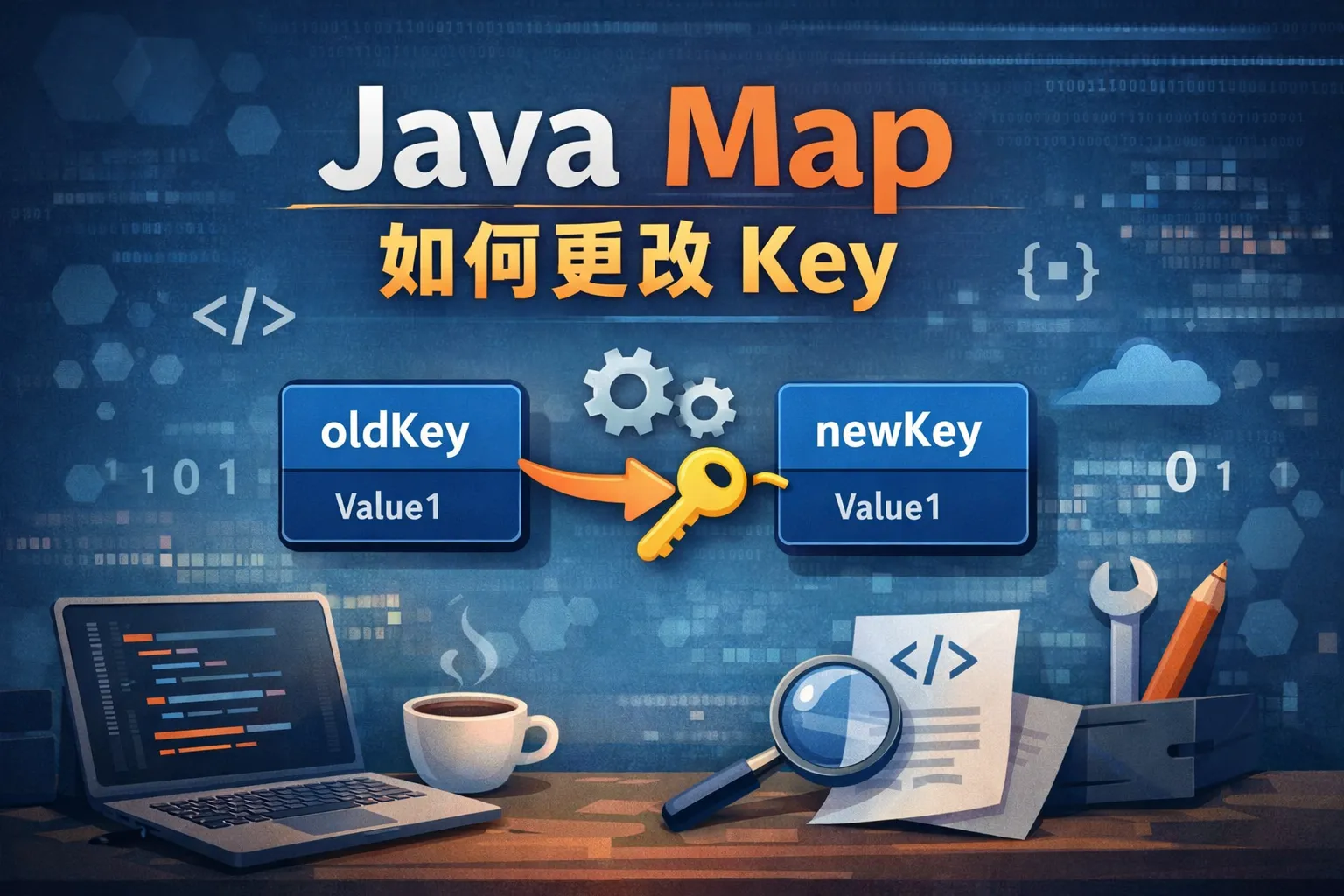 java map如何更key