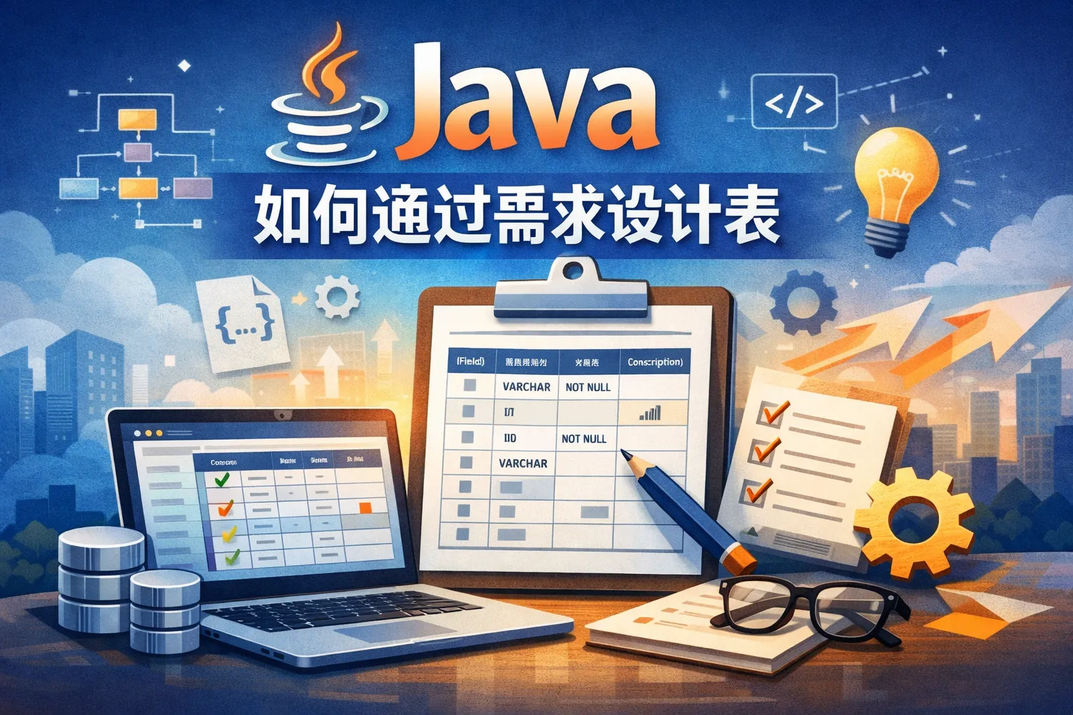 java如何通过需求设计表