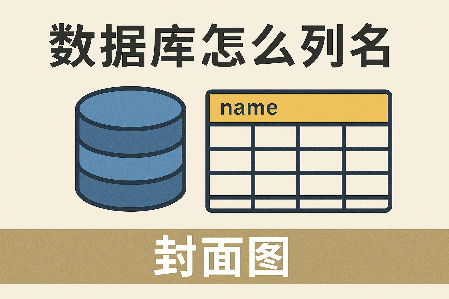 数据库怎么列名