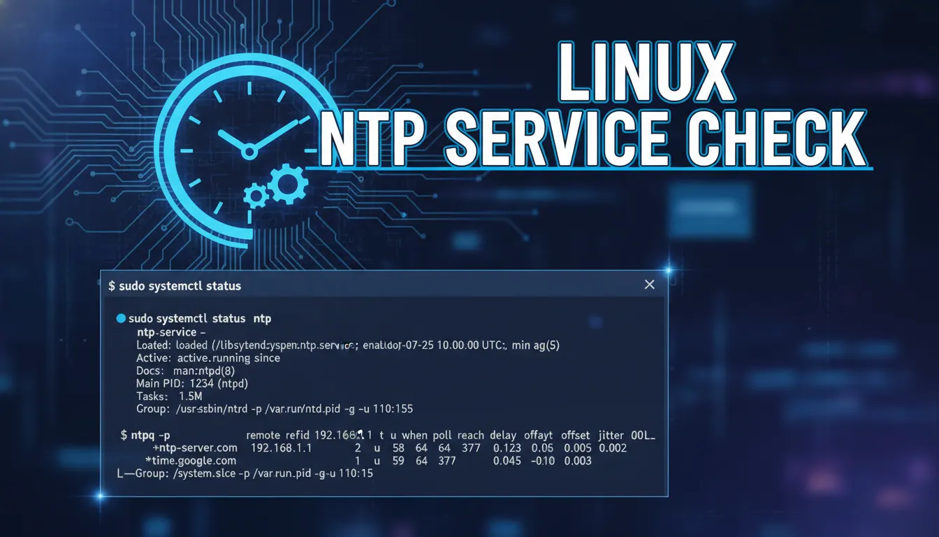 linux如何检查ntp服务