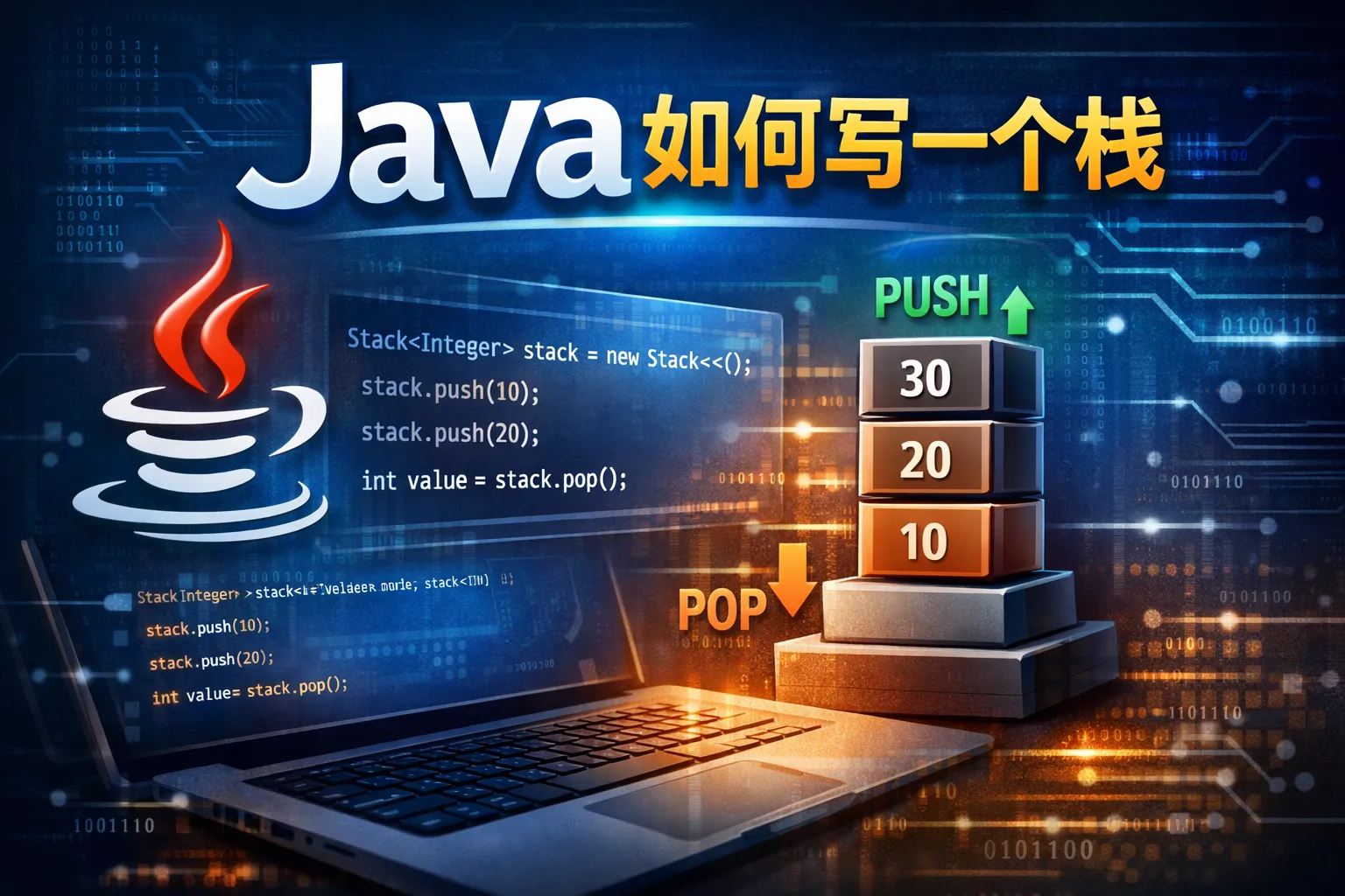 Java如何写一个栈