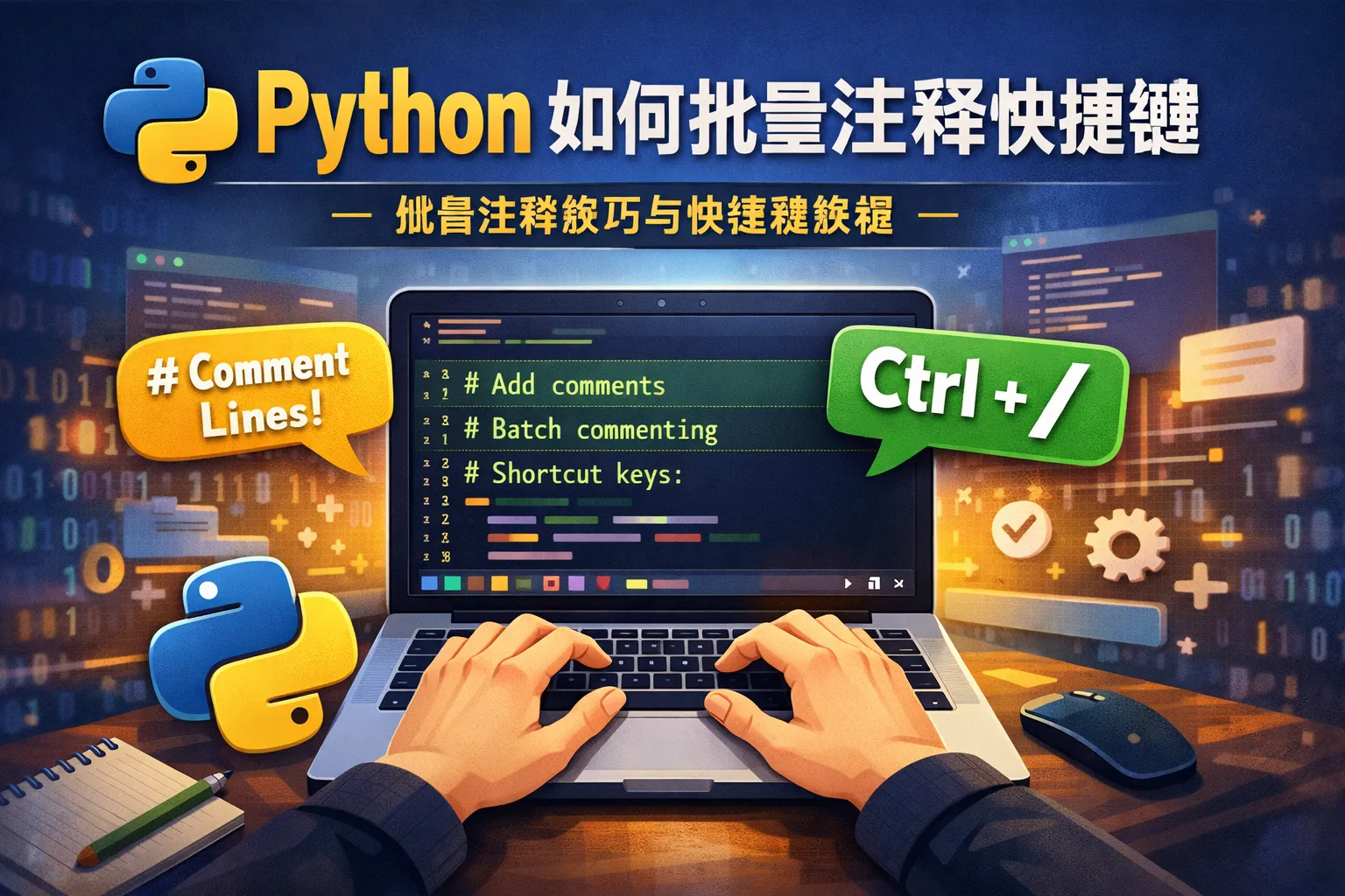 python如何批量注释快捷键