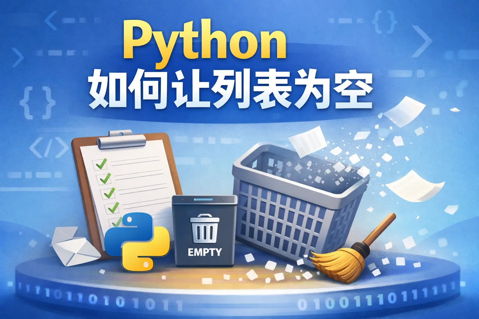 python如何让列表为空