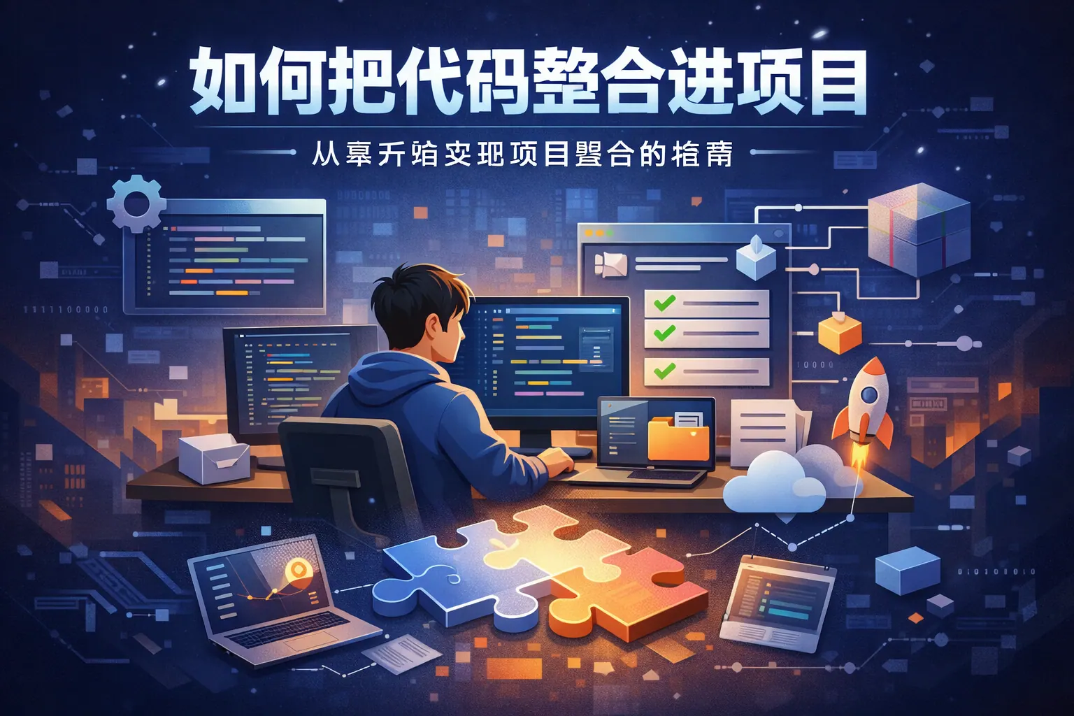 如何把代码整合进项目