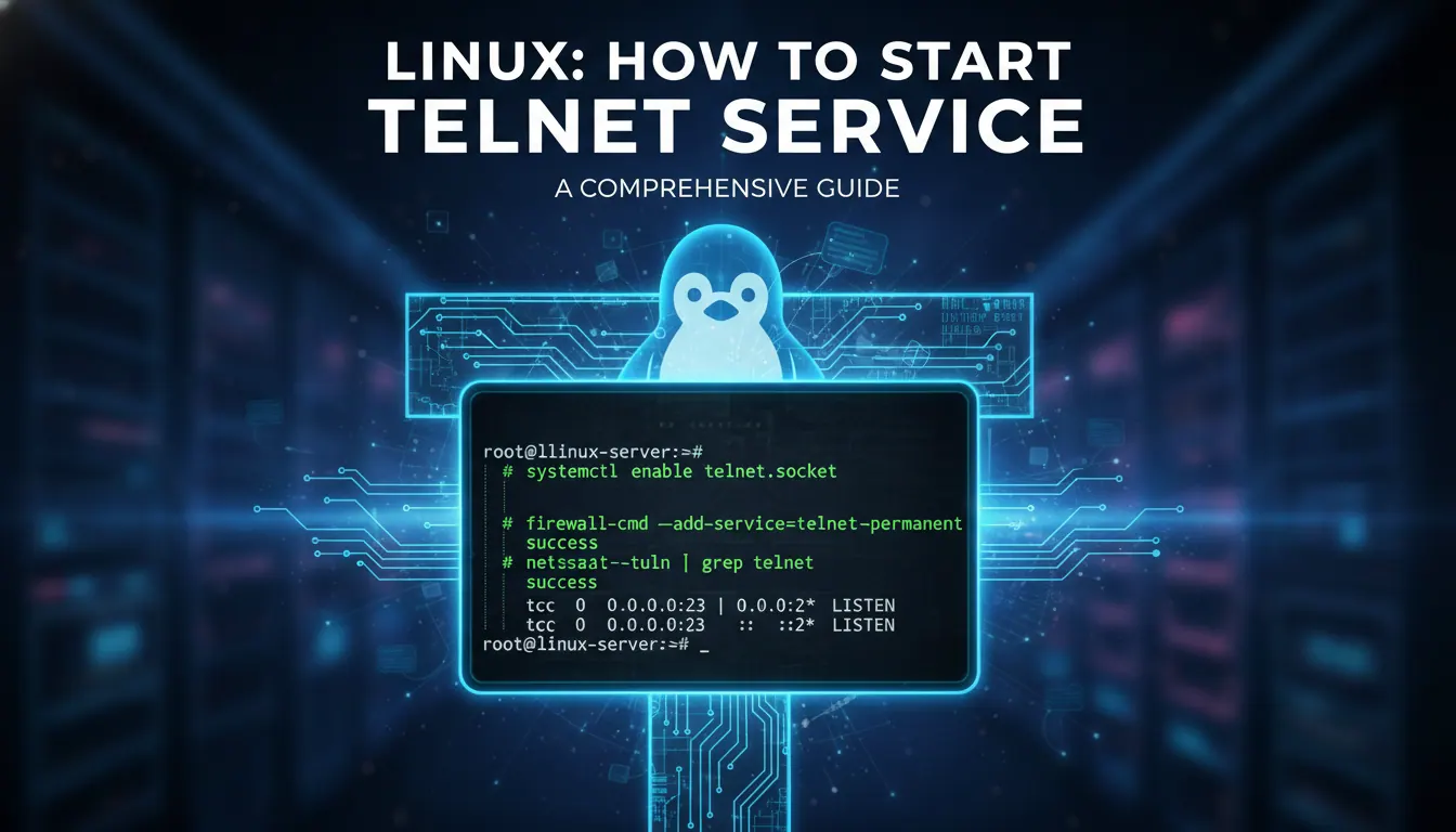 Telnet Help Linux linux如何启动telnet服务