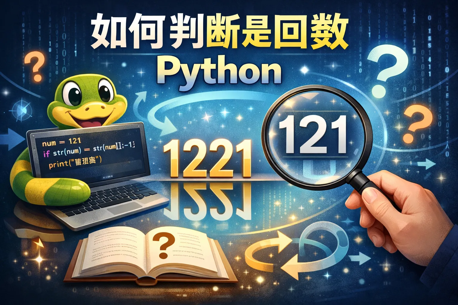 如何判断是回数 python