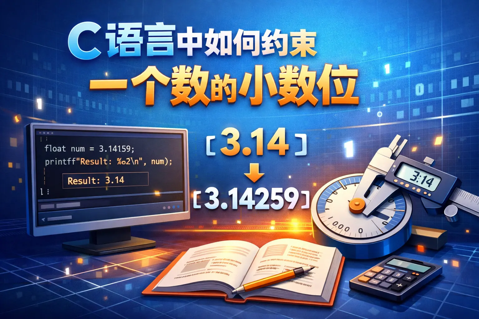 c语言中如何约束一个数的小数位