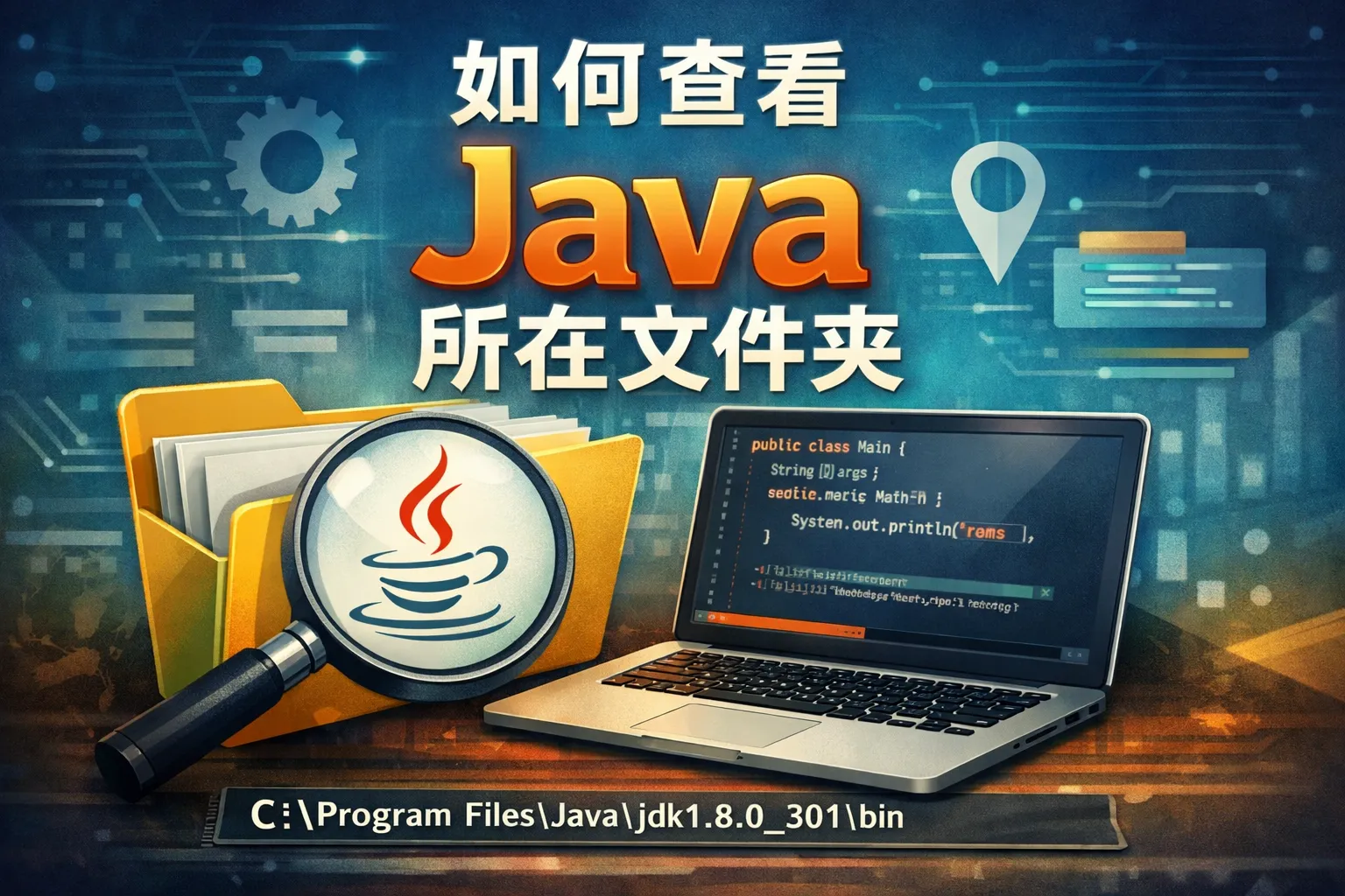 如何查看java所在文件夹